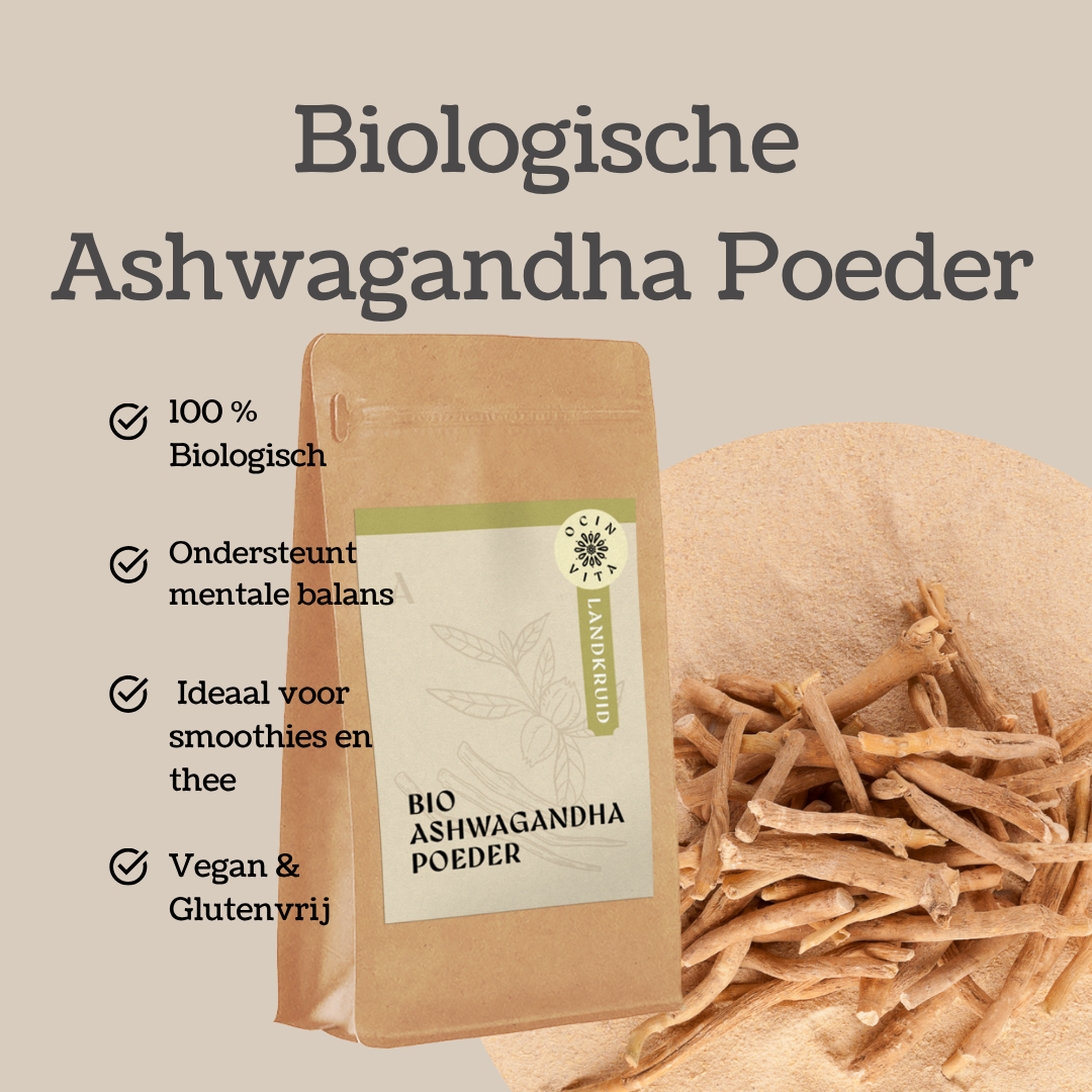 Biologisch Ashwagandha Poeder | 100% Puur & Natuurlijk