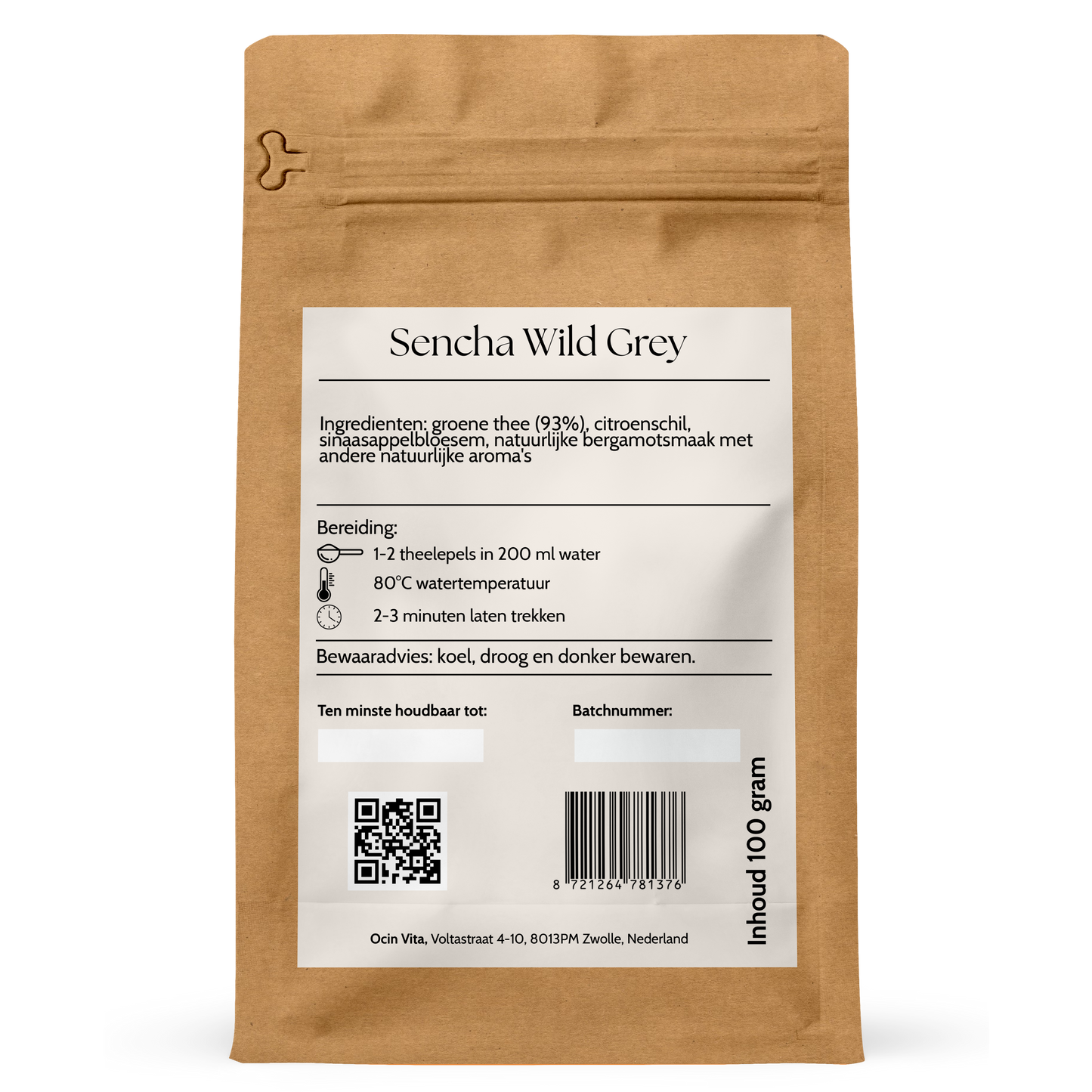 Sencha Wild Grey - Groene Thee Melange