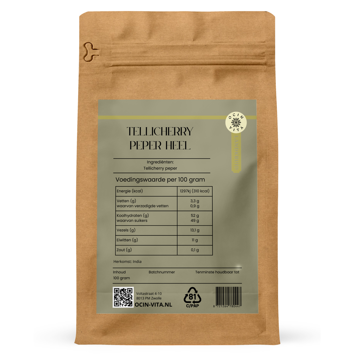 Tellicherry Peper – Premium Zwarte Peperkorrels