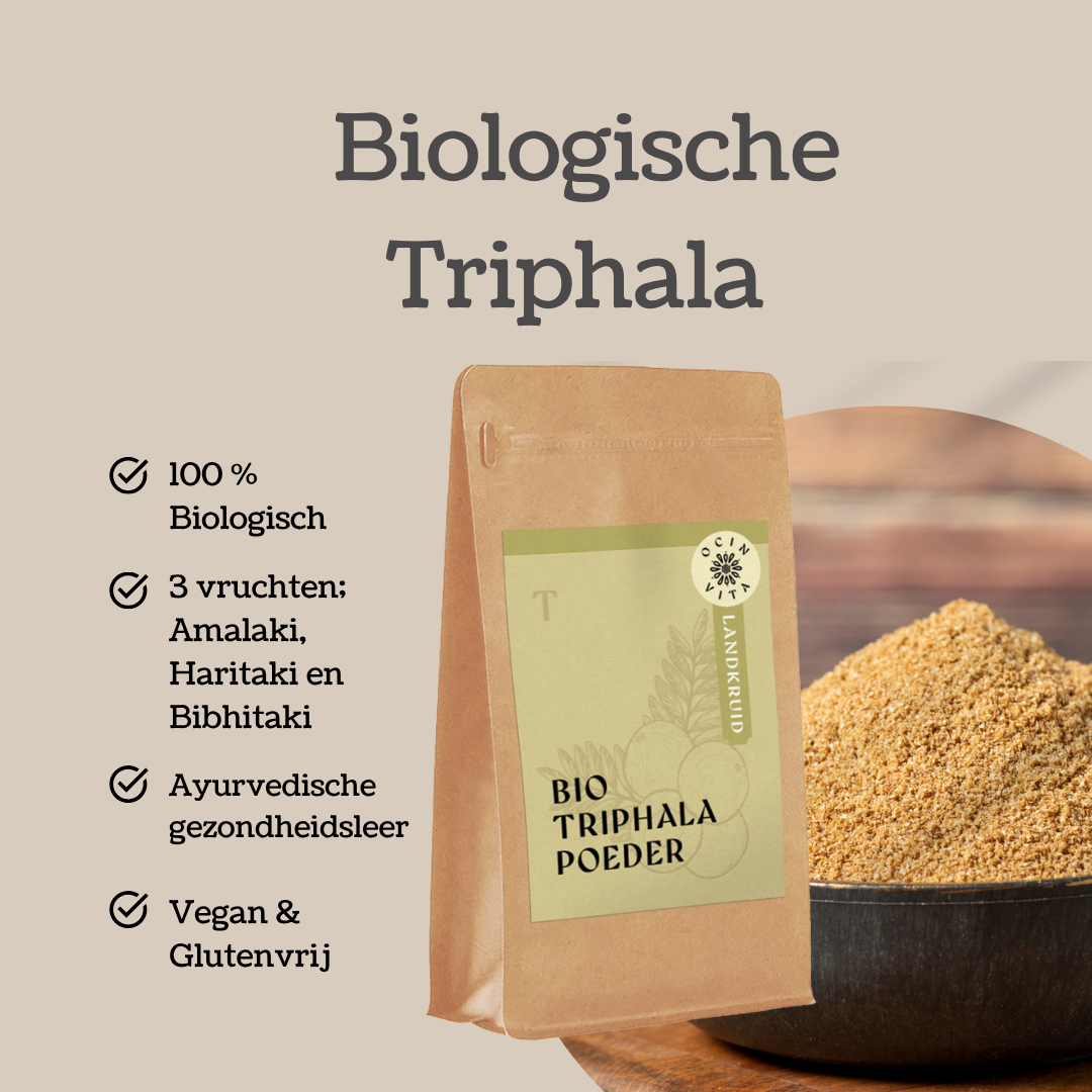 Biologisch Triphala Poeder – Traditionele Ayurvedische kruidenblend