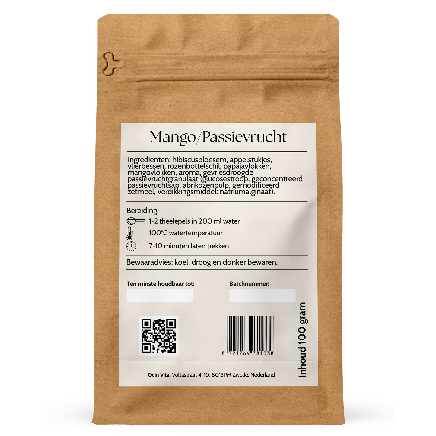Mango/Passievrucht Fruitthee Melange – Tropische Verfrissing in een Kopje
