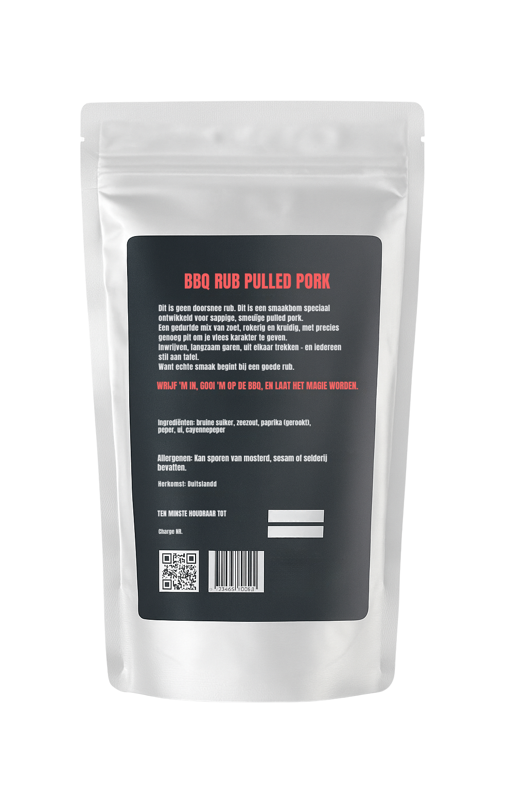 BBQ Rub Pulled Pork – Krachtige Kruidenmix voor Low & Slow BBQ