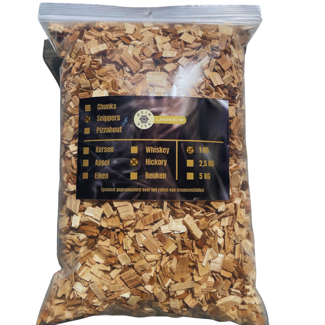 BBQ Rookhout Houtsnippers Hickory - Krachtige BBQ Smaak voor Smoker & Grill