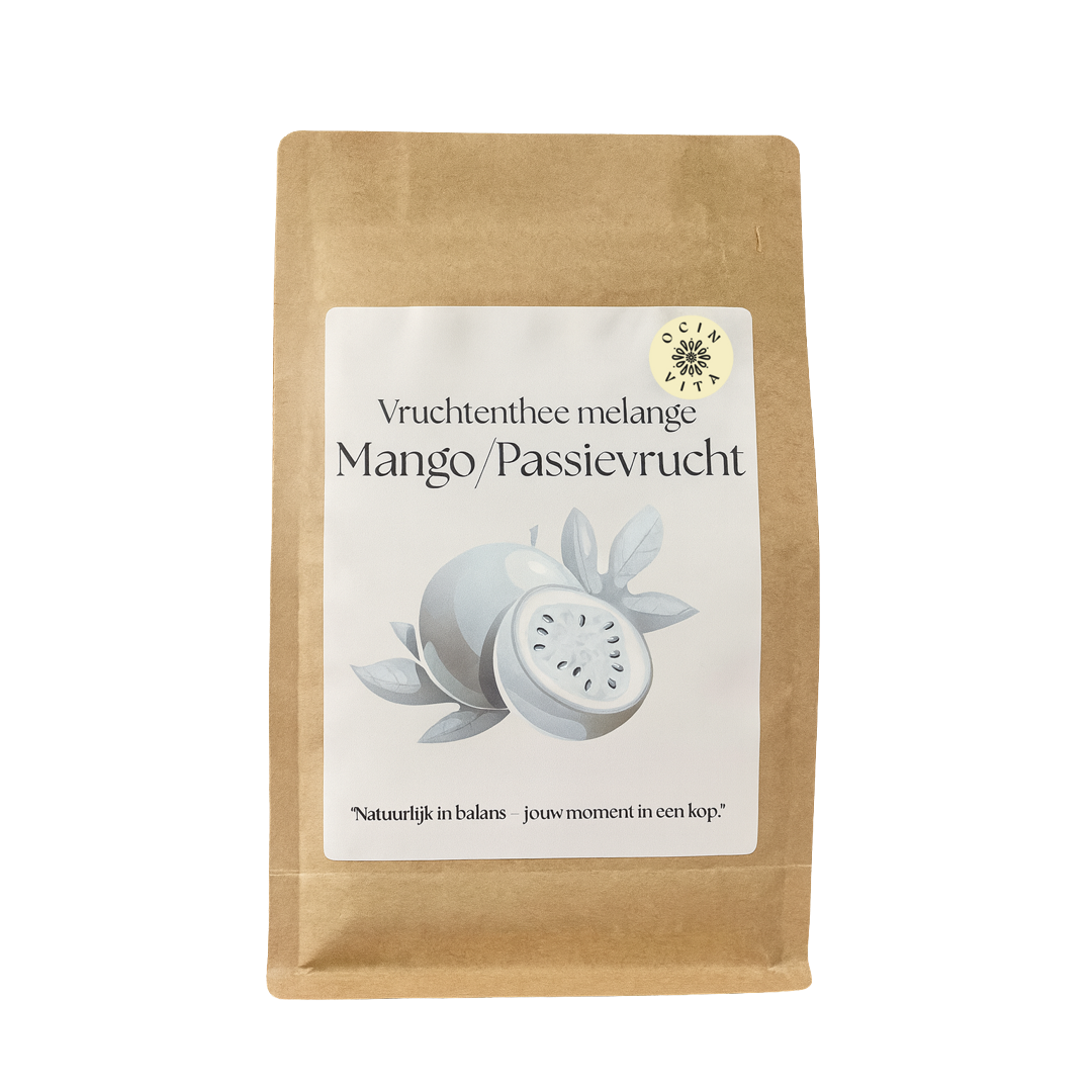 Mango/Passievrucht Fruitthee Melange – Tropische Verfrissing in een Kopje