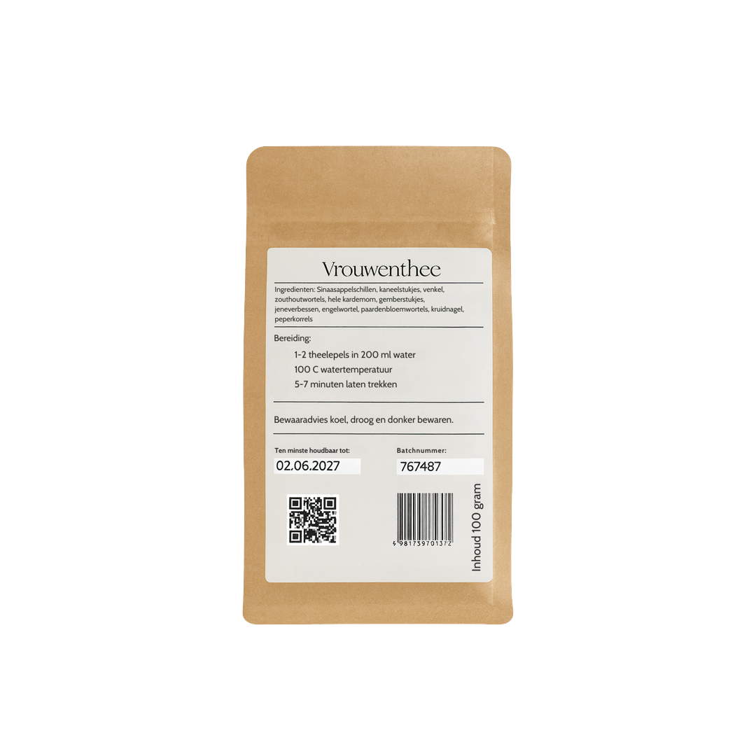 Vrouwenthee – Kruidenthee Mix voor Balans tijdens Hormonale Schommelingen