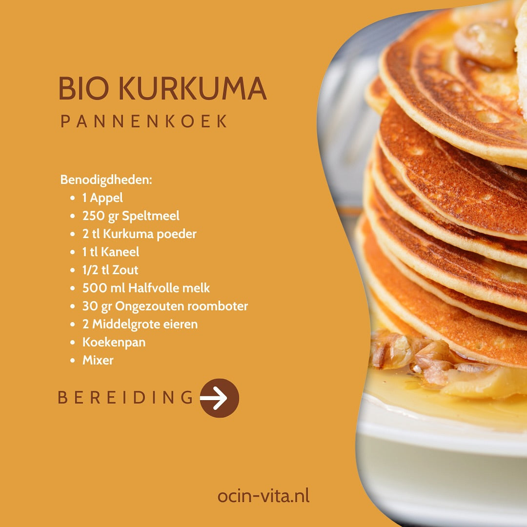 Biologisch Kurkuma Poeder – 100% puur & warm van smaak