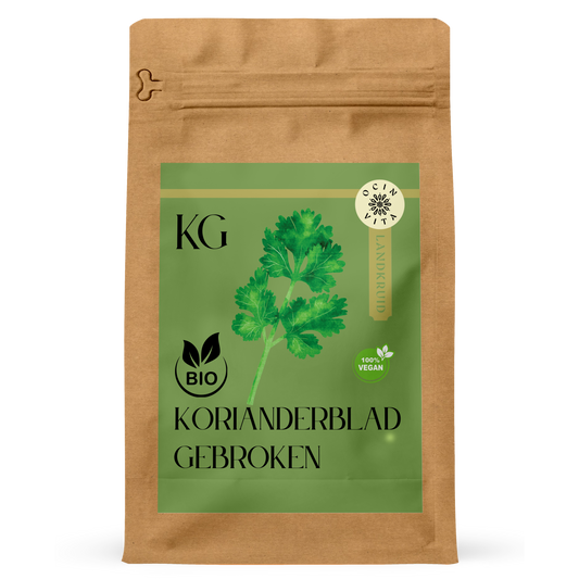 Biologische Koriander Gebroken
