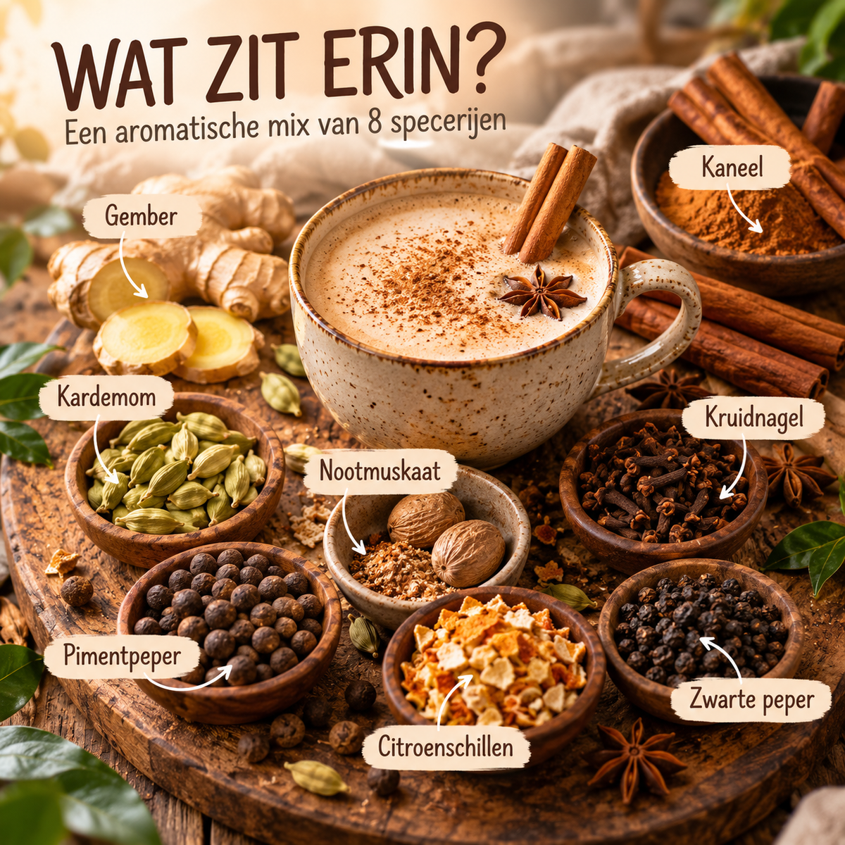 Kruidenmix voor Chai Latte