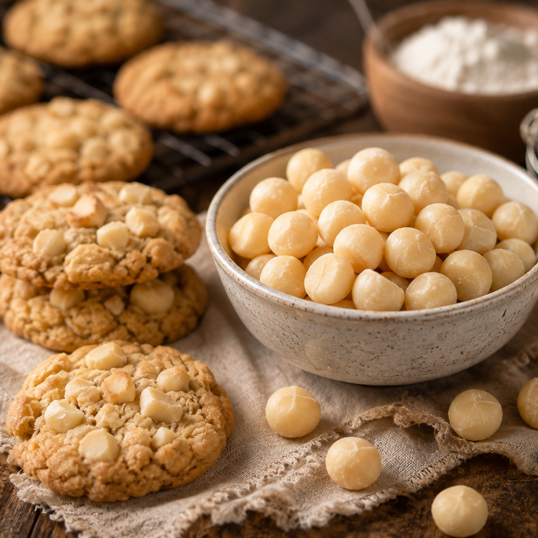 macadamianoten voor koekjes en bakken