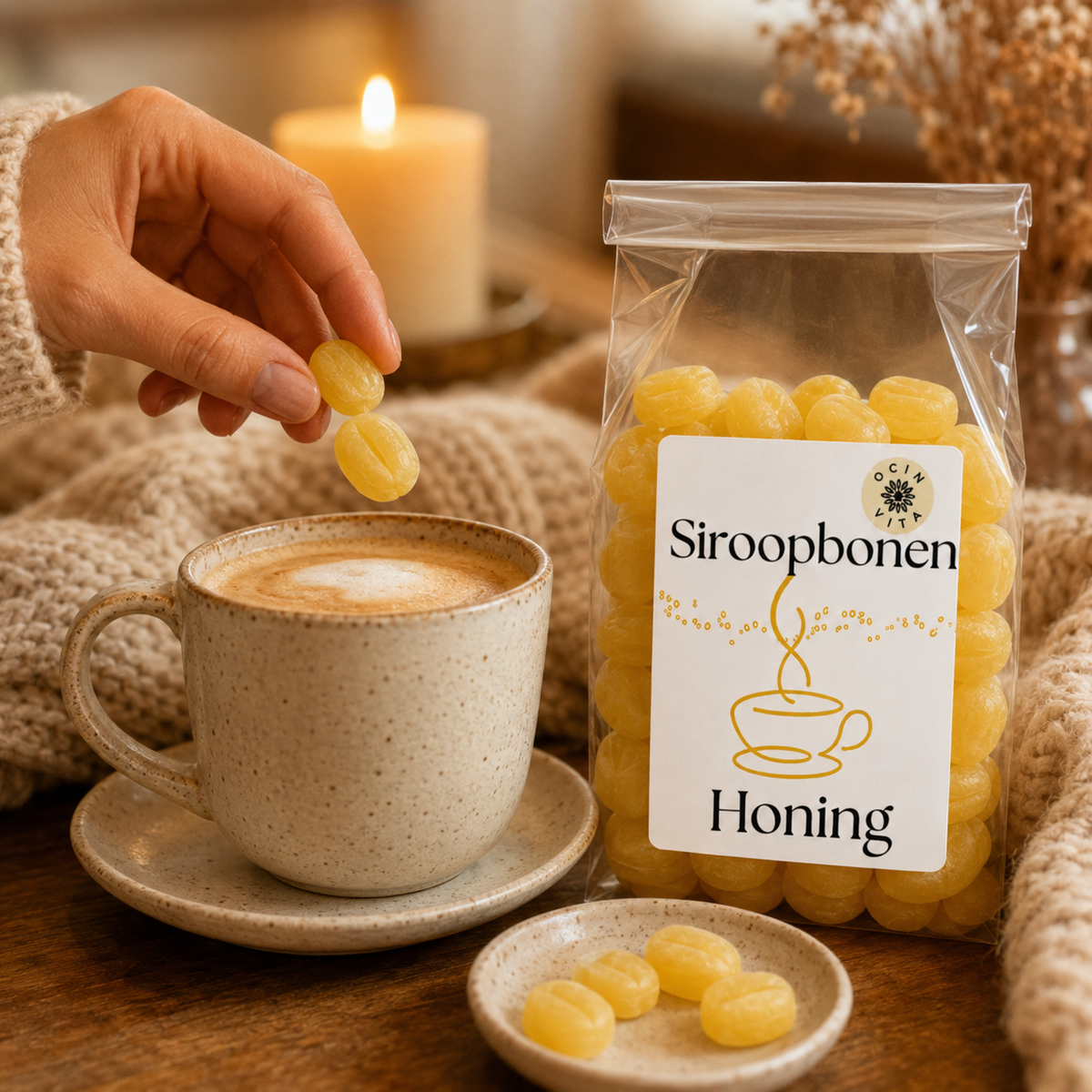 Siroopbonen Honing – Zoete Smaakmaker voor Koffie, Thee & Cacao
