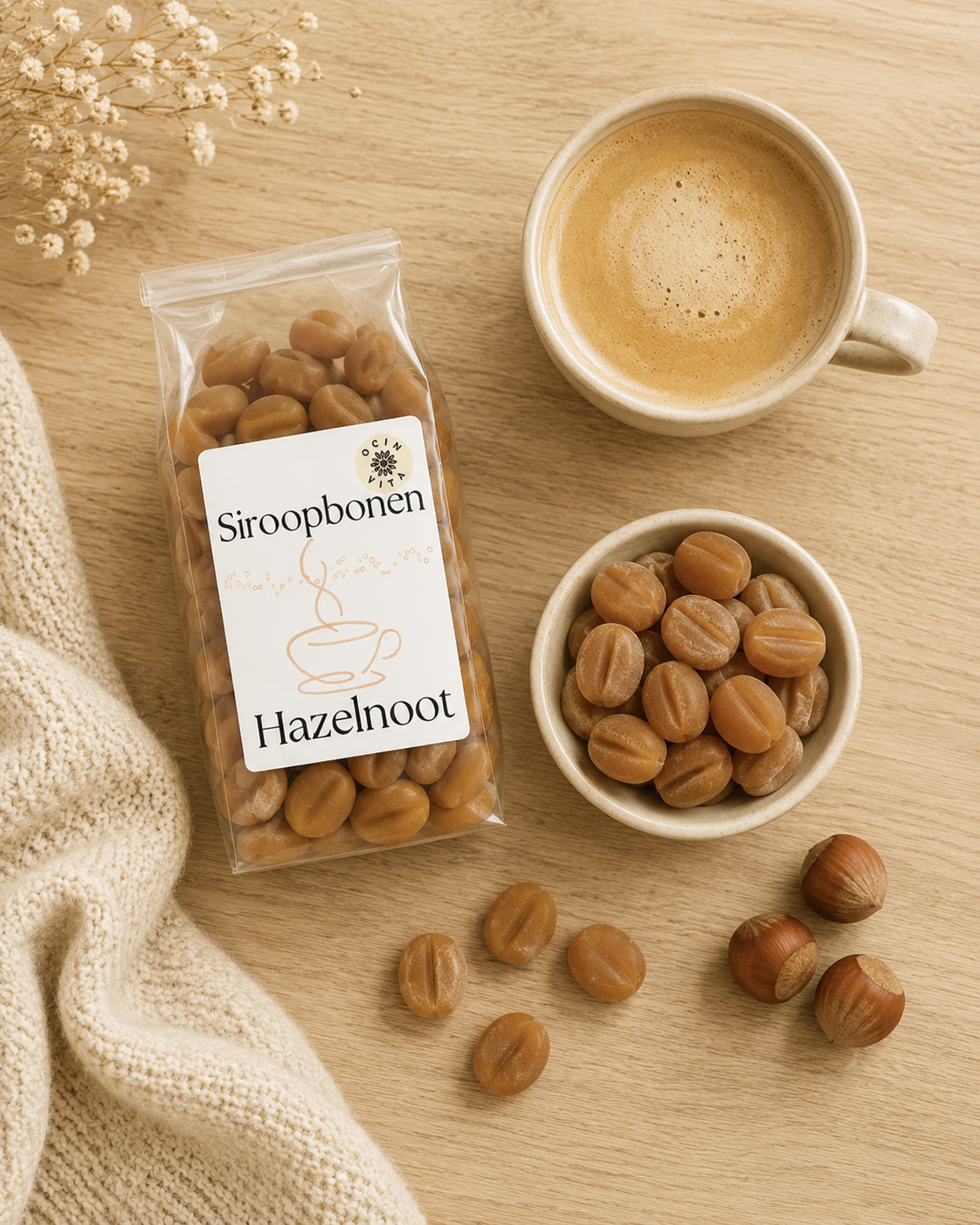 Siroopbonen | Hazelnoot