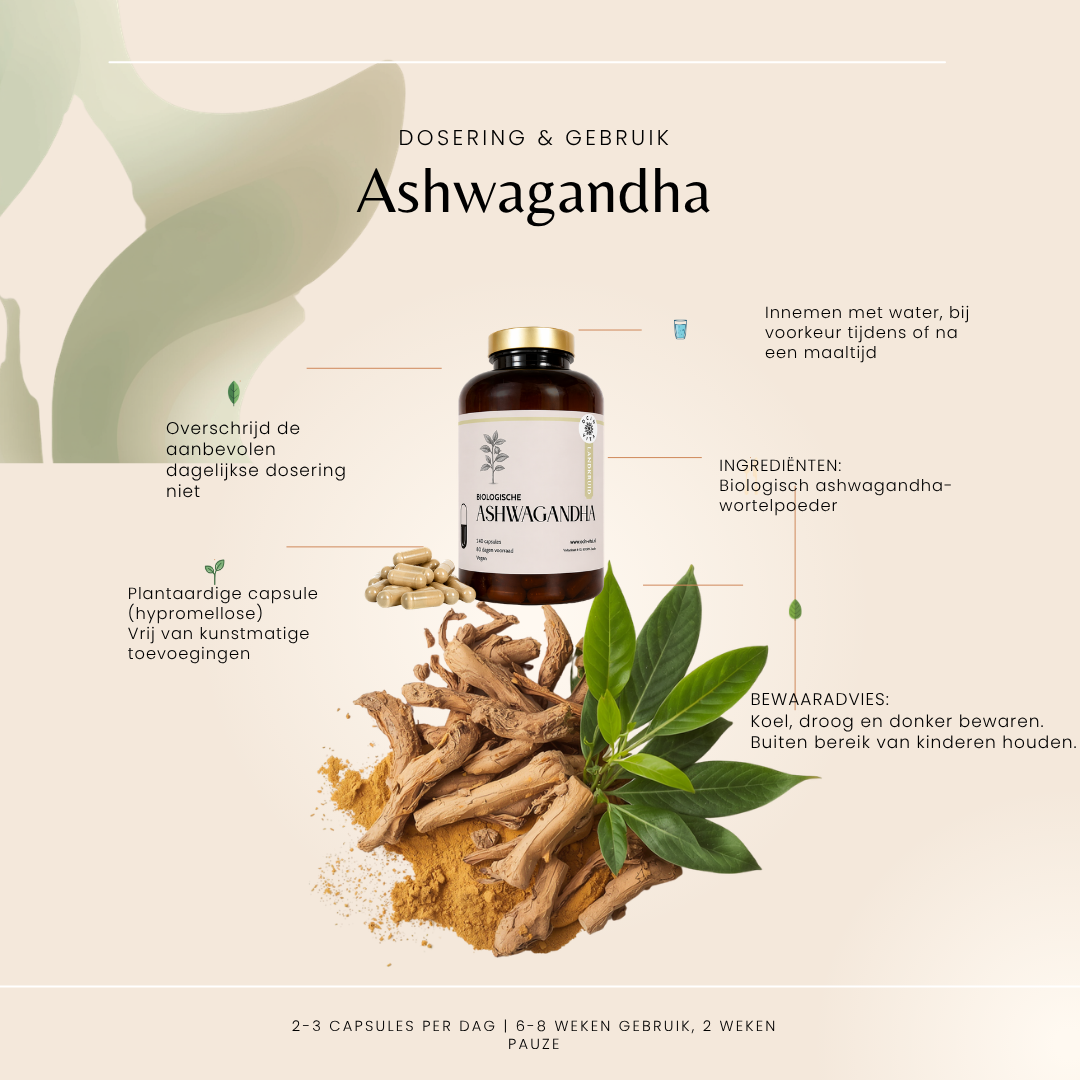 Biologische Ashwagandha Capsules – Traditioneel Ayurvedisch kruid