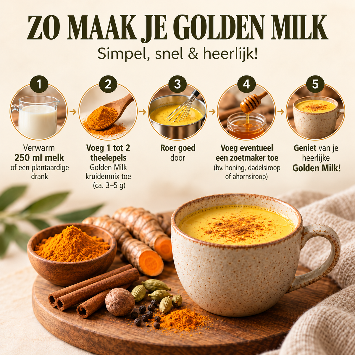 Kruidenmix voor Golden Milk