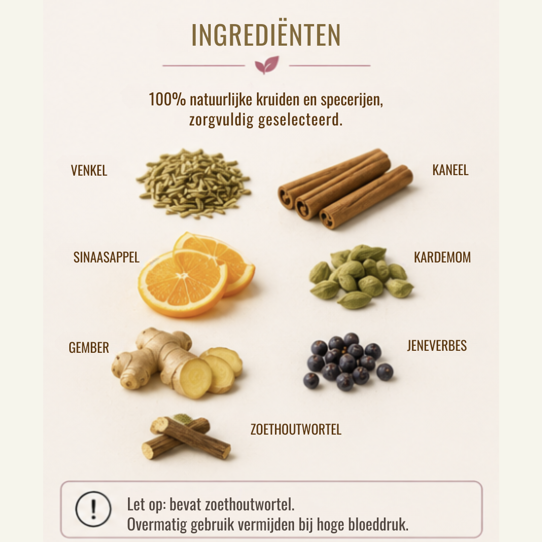 Vrouwenthee – Aromatische Cafeïnevrije Kruidenmelange