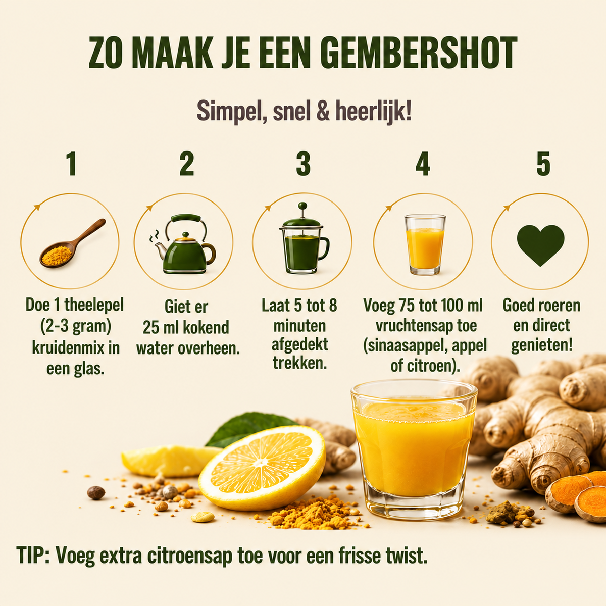 Kruidenmix voor Gembershot