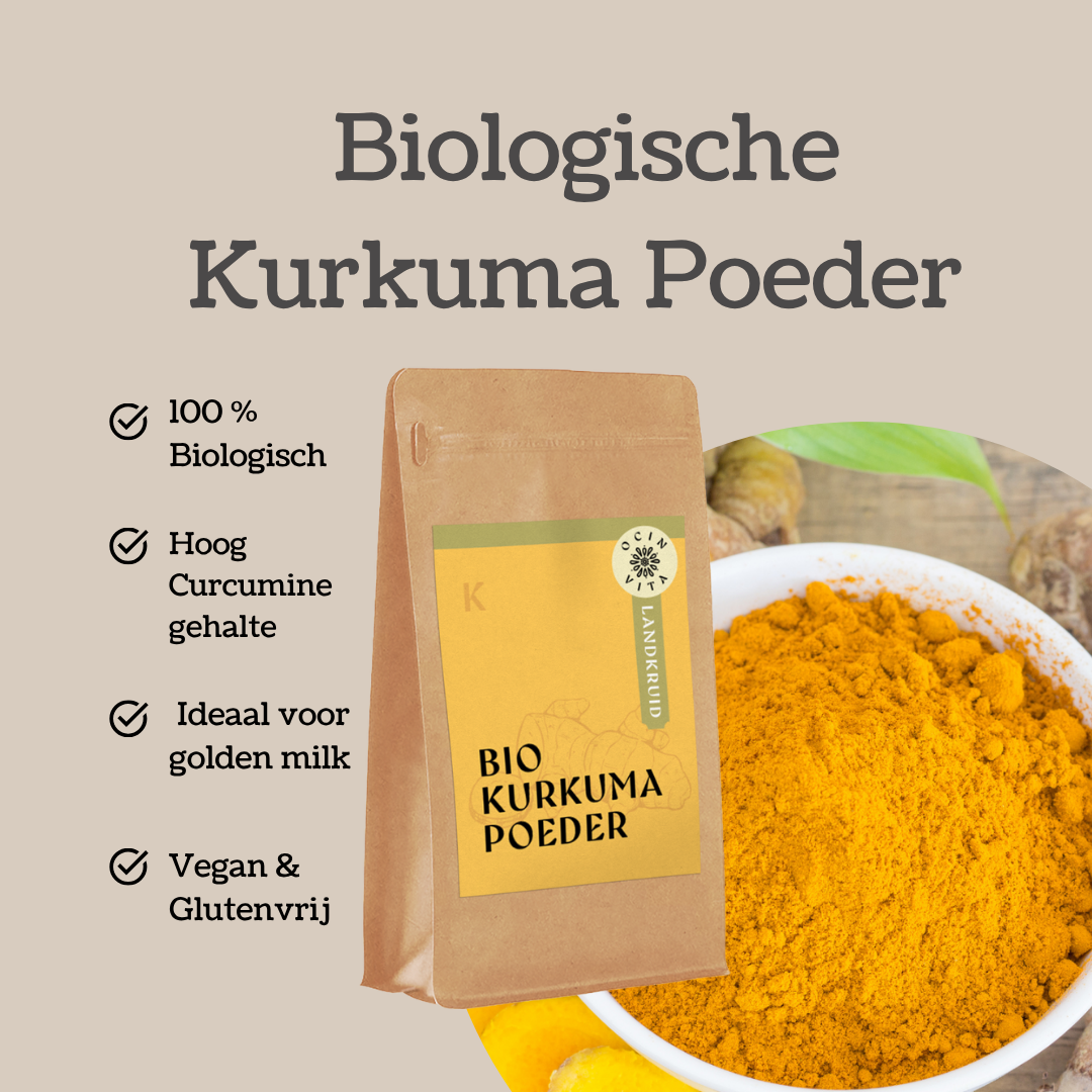 Kurkuma Poeder Biologisch – Voor Golden Milk, Curry’s & Gezonde Recepten