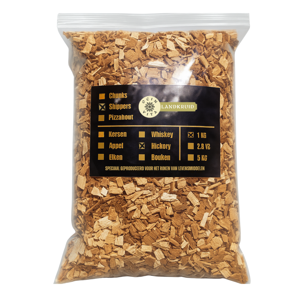 BBQ Rookhout Houtsnippers Hickory - Krachtige BBQ Smaak voor Smoker & Grill
