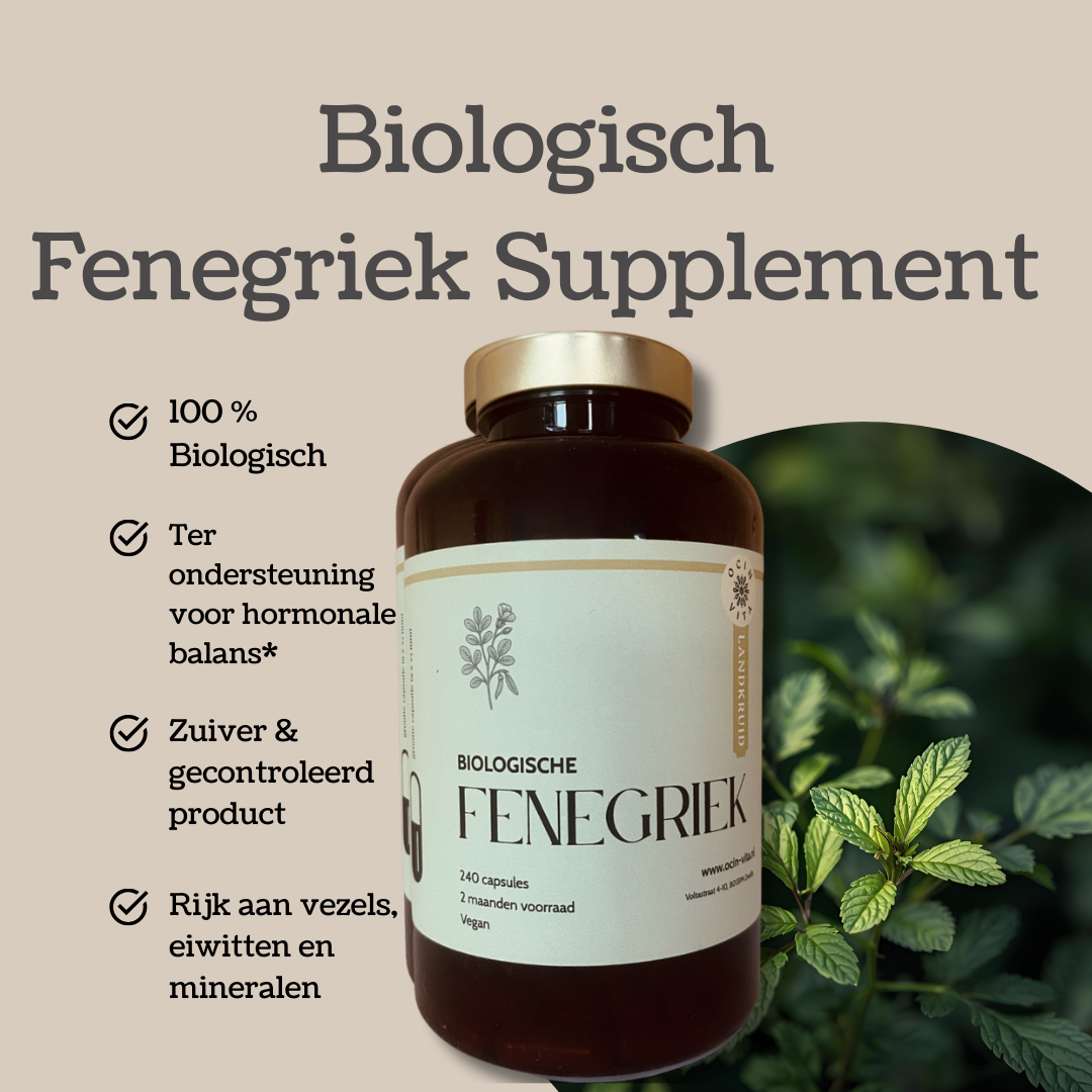 Biologische Fenegriek Capsules – Traditioneel kruid in een plantaardige capsule