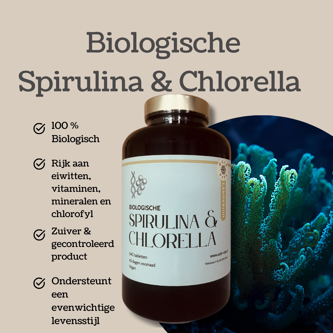 Spirulina & Chlorella Tabletten – Natuurlijke Superfood – Energie & Vitaliteit