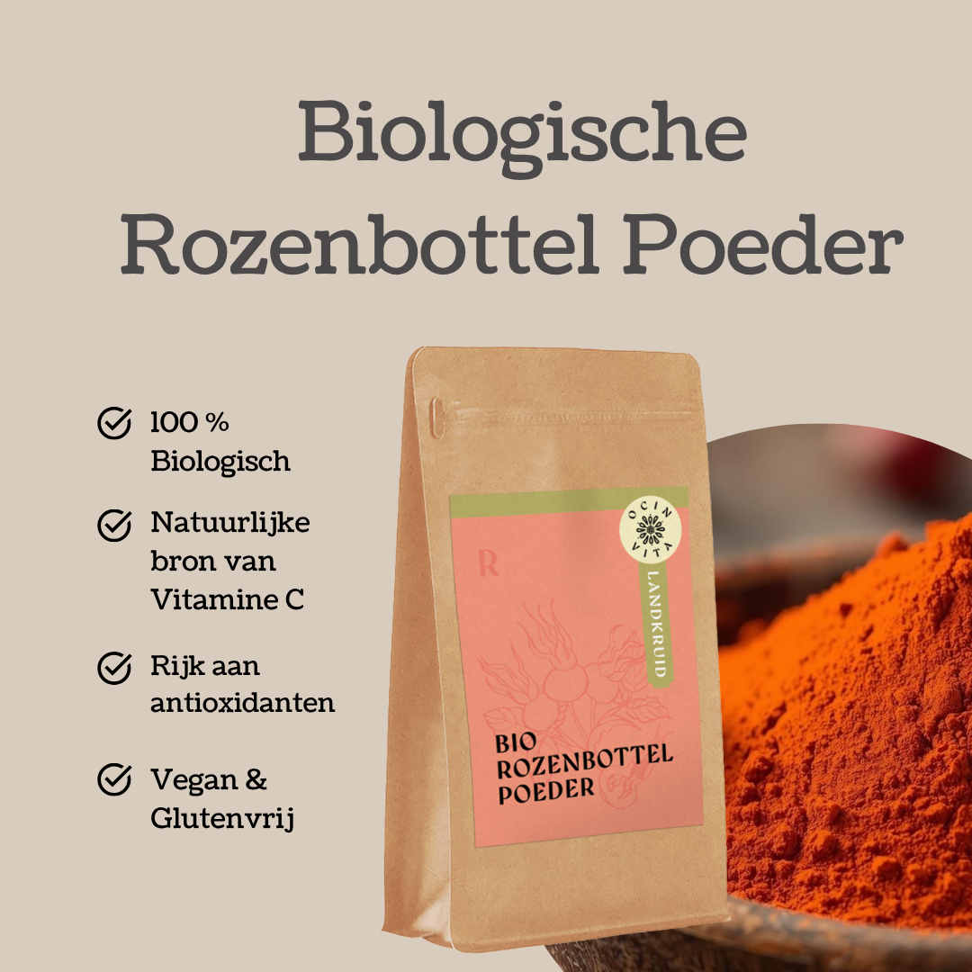 Rozenbottel Poeder – Natuurlijke Vitamine C