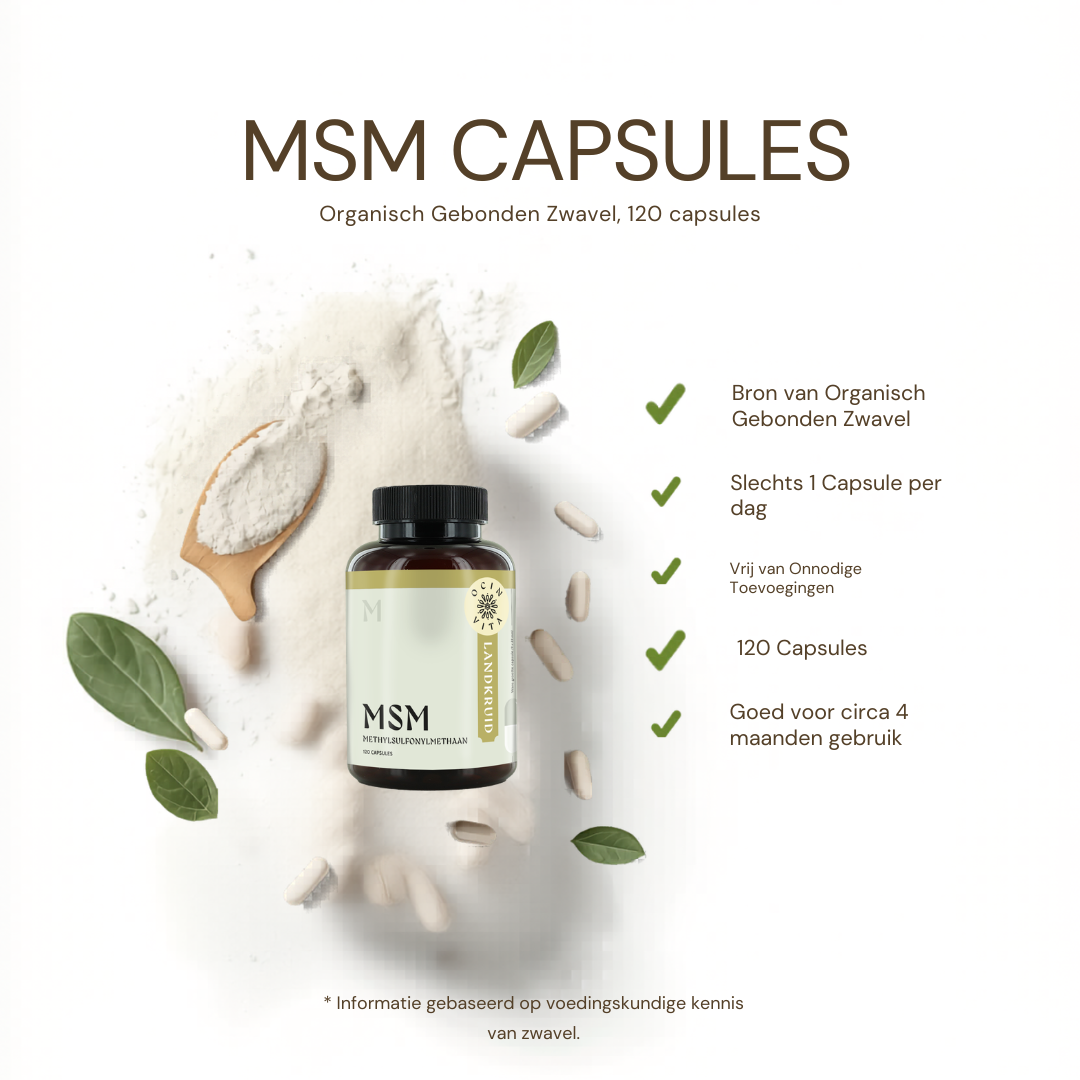 MSM Capsules – Zuivere bron van organische zwavel