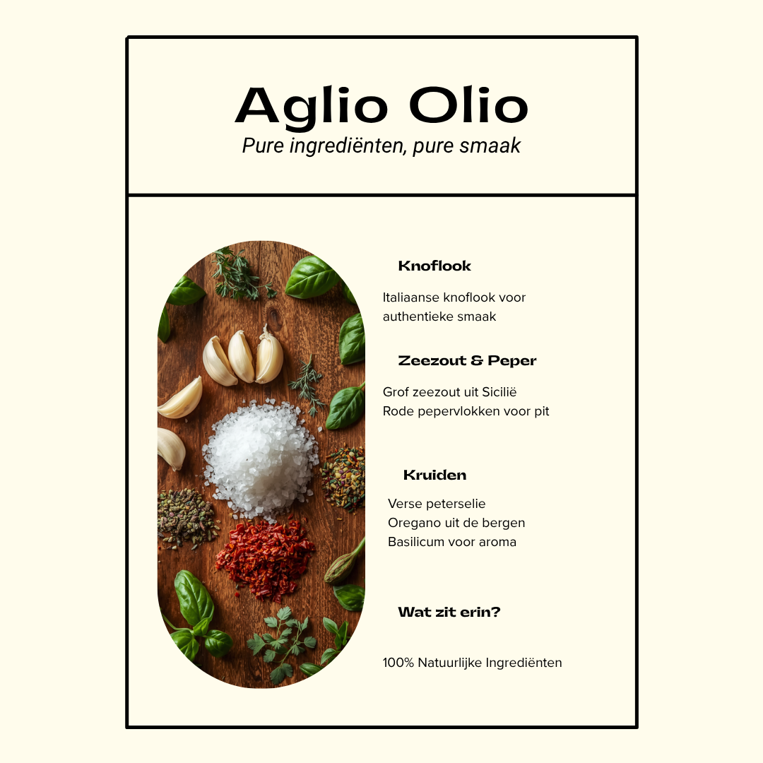 Aglio Olio Kruidenmix – Italiaanse Knoflook- &  Chilimix