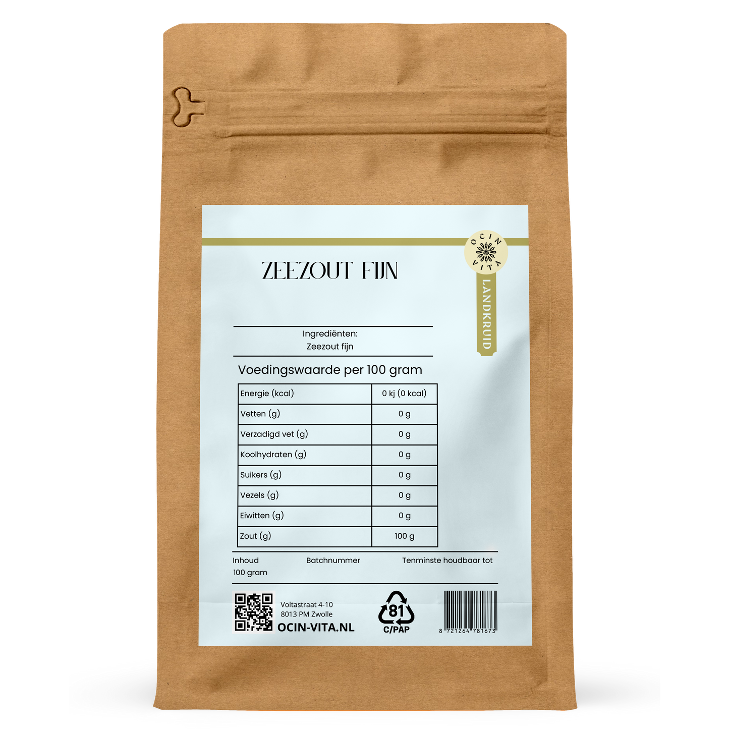 Biologisch Mediterraans Zeezout Fijn – Natuurlijk & Puur