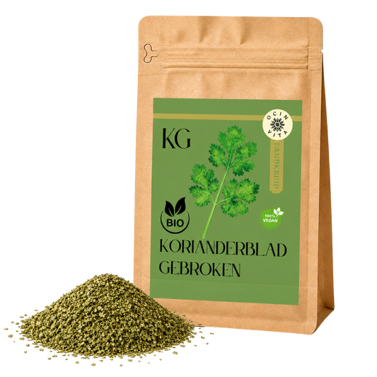Biologische Korianderblaadjes – Gedroogd & Aromatisch Keukenkruid