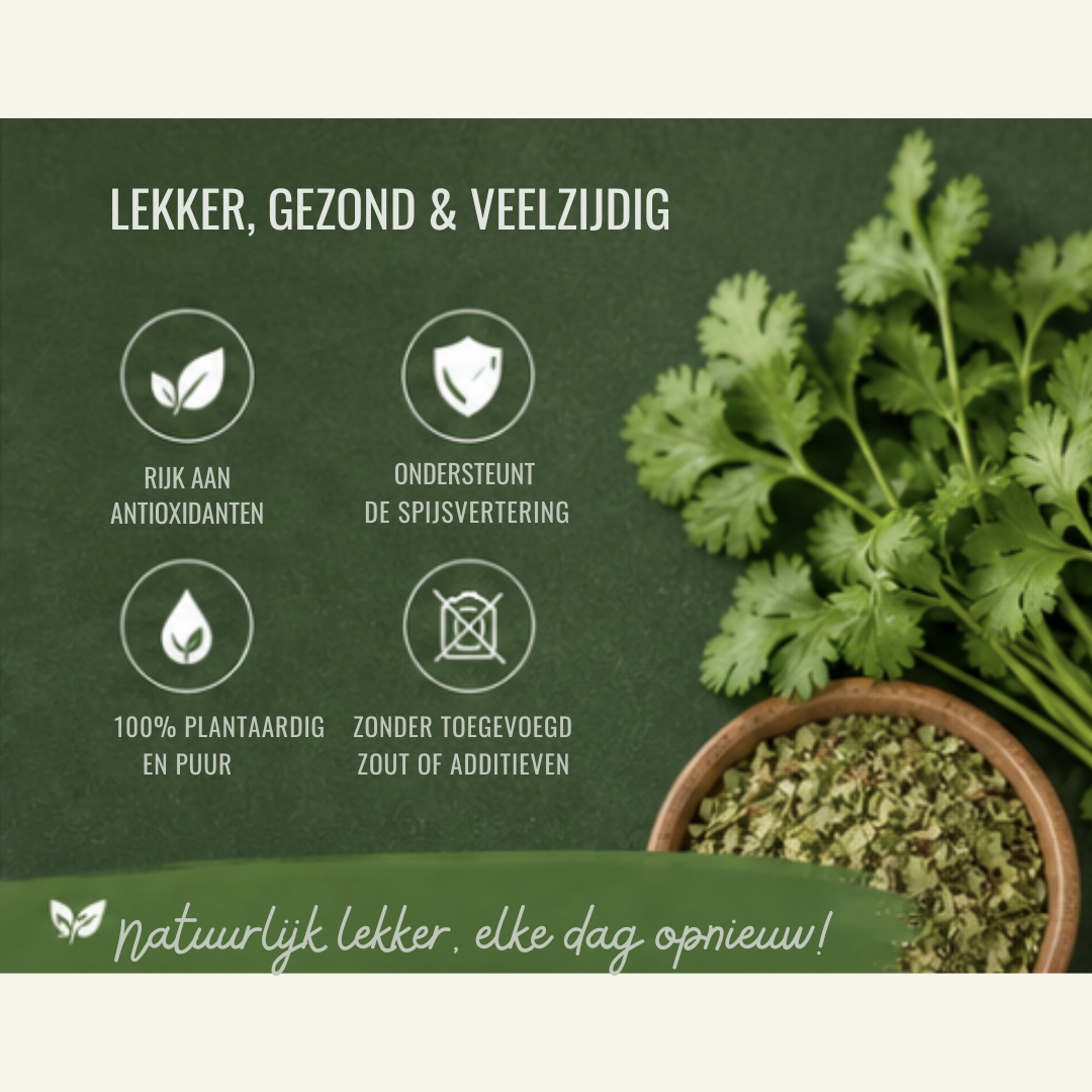 Biologische Korianderblaadjes