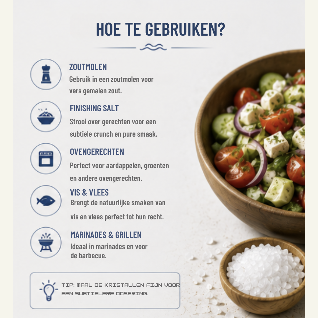 Biologisch Mediterraans Zeezout Grof – Natuurlijk & Authentiek