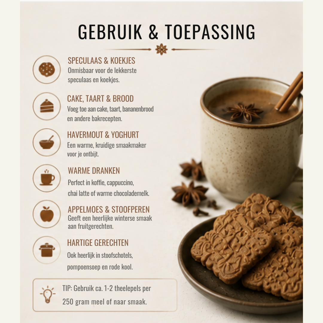 Speculaaskruiden – Traditionele Hollandse Kruidenmix