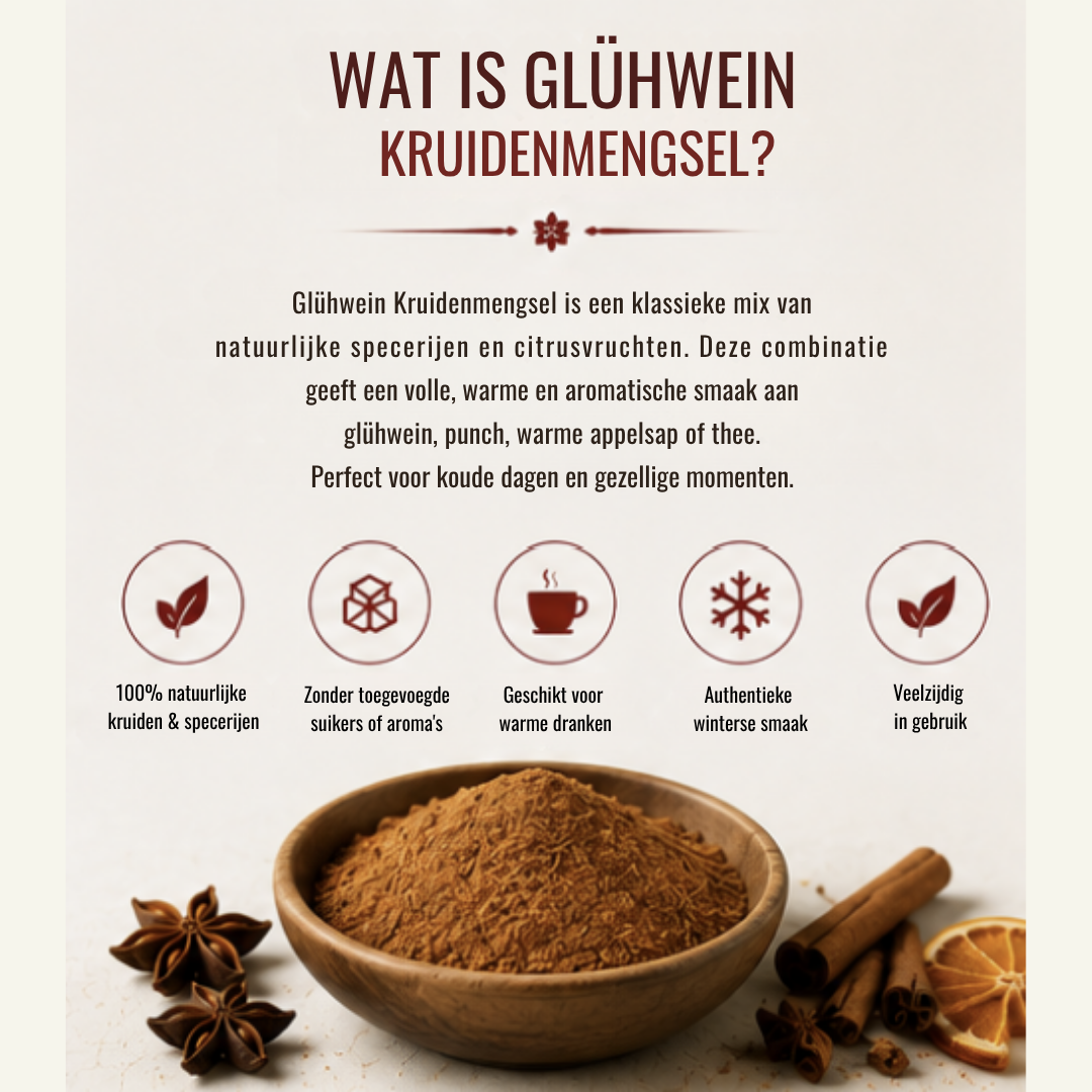 Glühwein Kruidenmengsel – Kruidenmix voor Warme & Koude Dranken