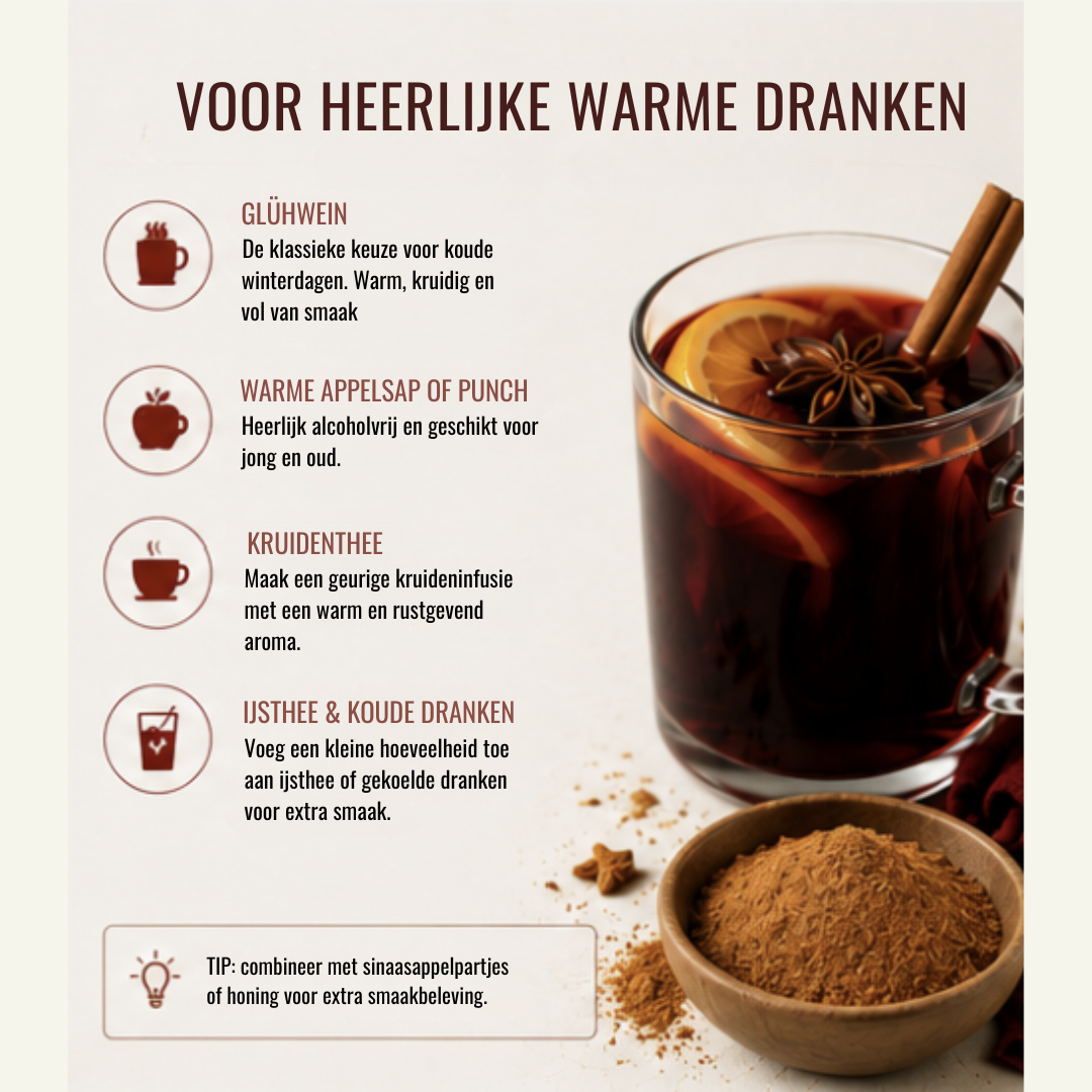 Glühwein Kruidenmengsel – Kruidenmix voor Warme & Koude Dranken
