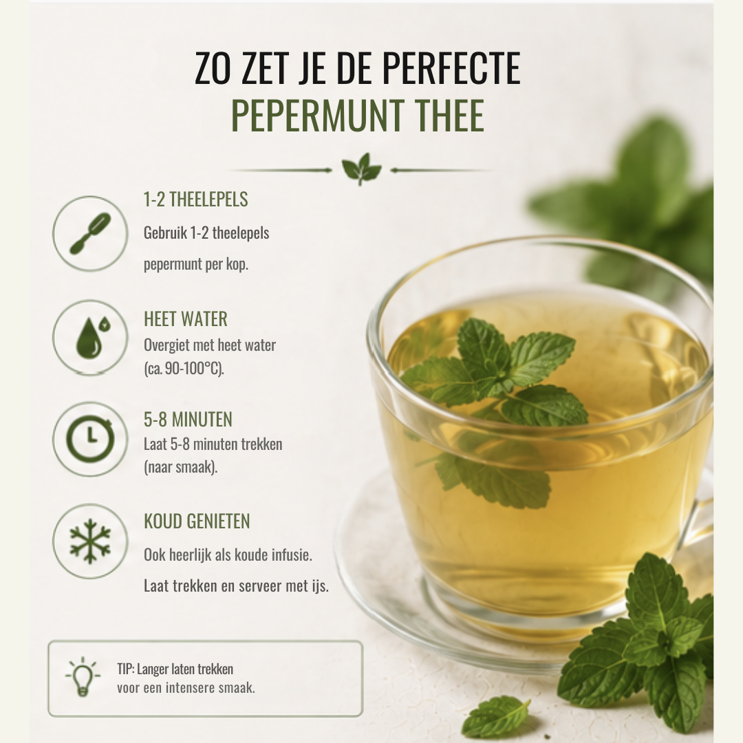 Pepermunt Thee – Verfrissende Cafeïnevrije Kruidenthee