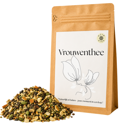 Vrouwenthee – Aromatische Cafeïnevrije Kruidenmelange