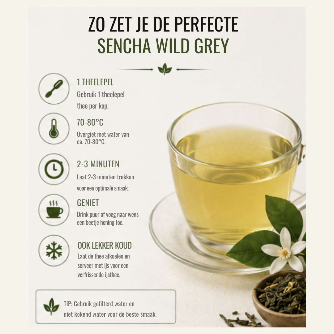 Sencha Wild Grey – Groene Thee met Bergamot & Citrus
