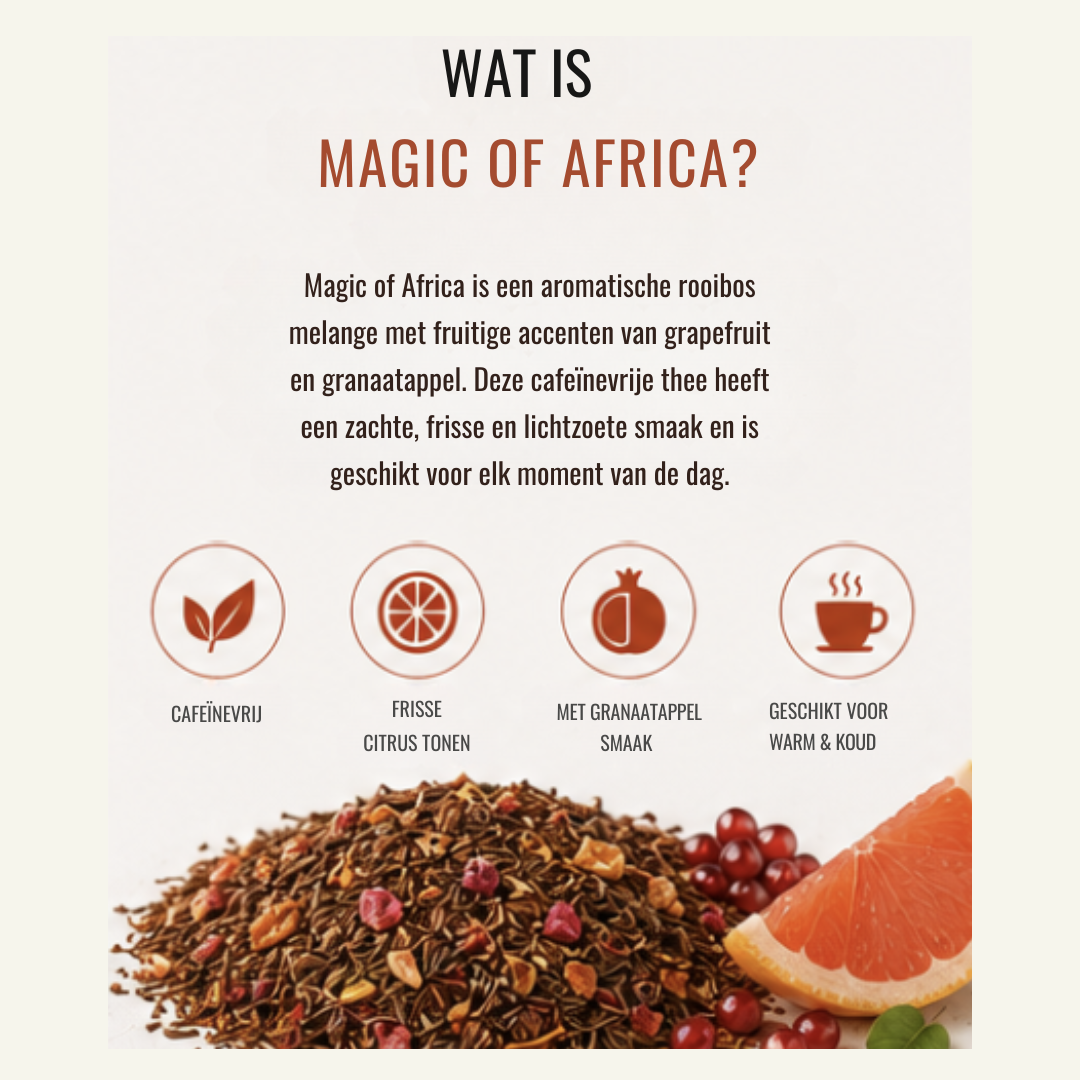 Rooibos Thee Melange – Magic of Africa | Fruitig & Cafeïnevrij