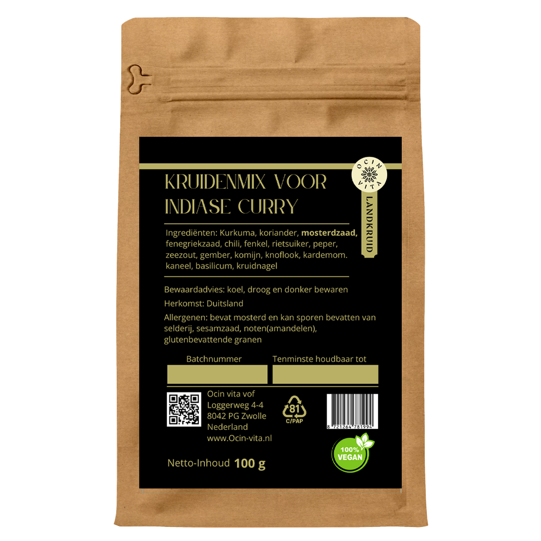Kruidenmix voor Indiase Curry