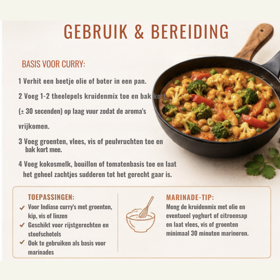 Kruidenmix voor Indiase Curry