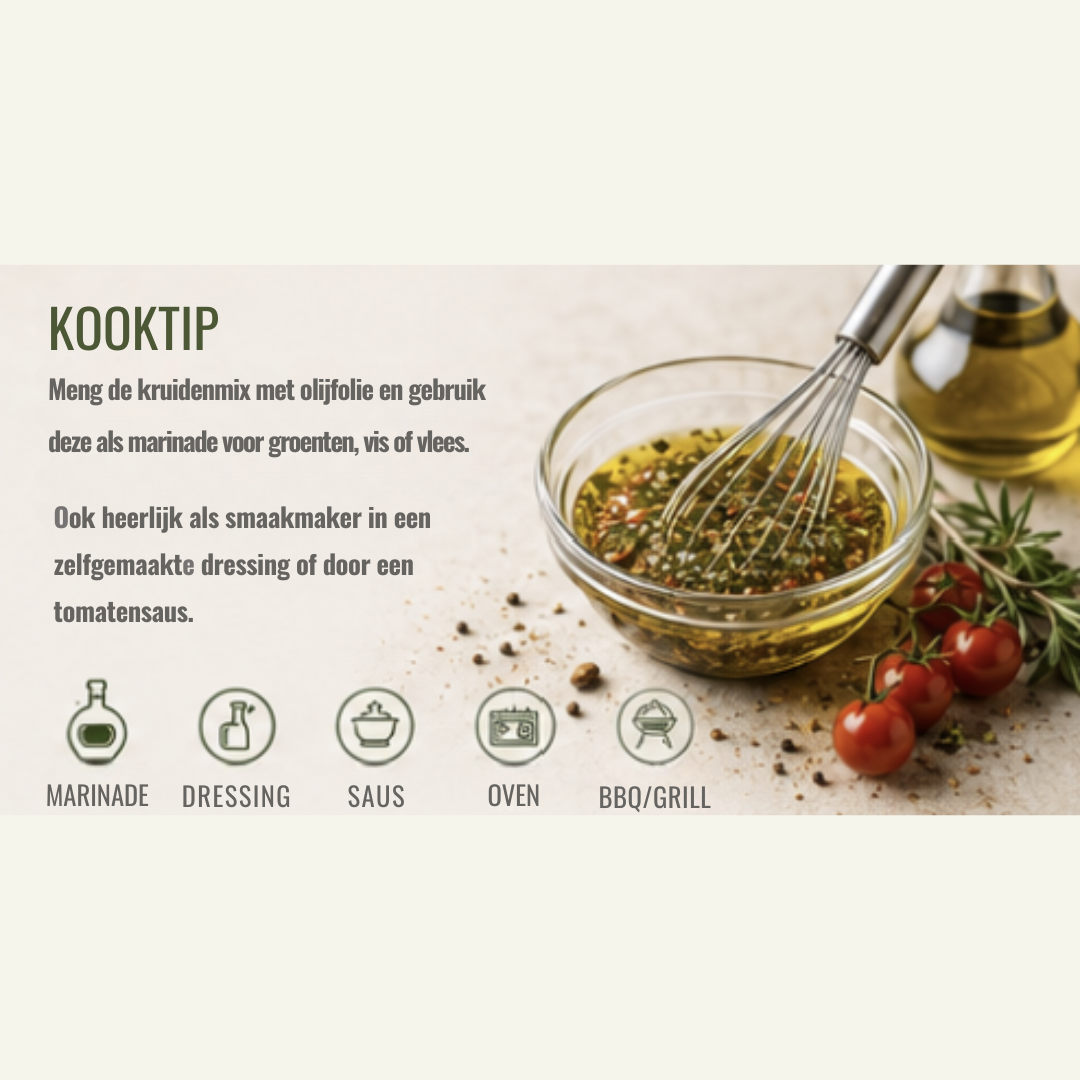 Kruidenmix voor Mediterrane Gerechten