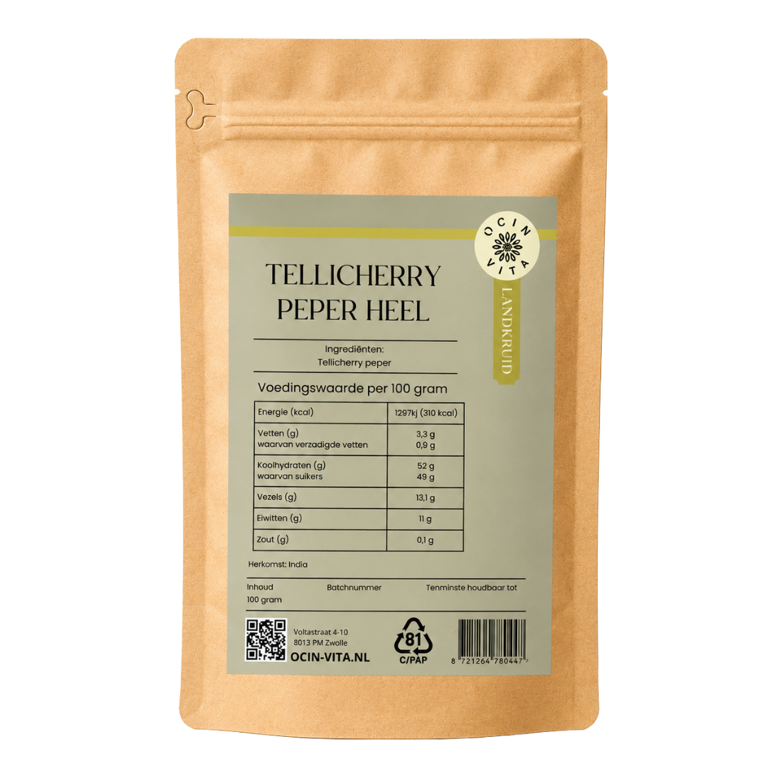 Tellicherry Peper – Premium Zwarte Peperkorrels