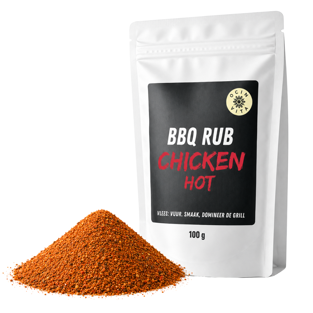 BBQ Rub Chicken Hot – Pittige BBQ Kruidenmix voor Kip