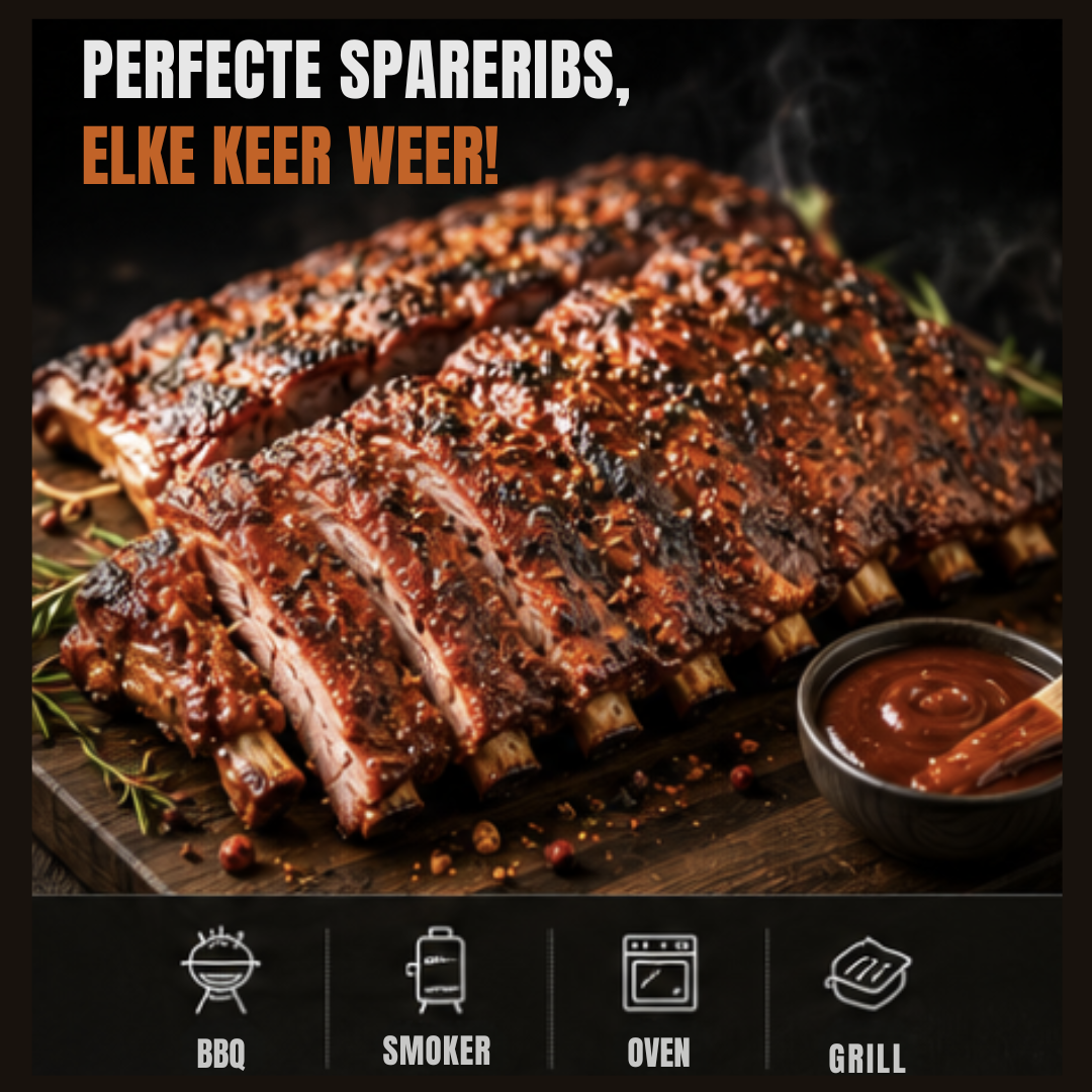 BBQ Rub Spareribs – Zoet, Rokerig & Kruidig