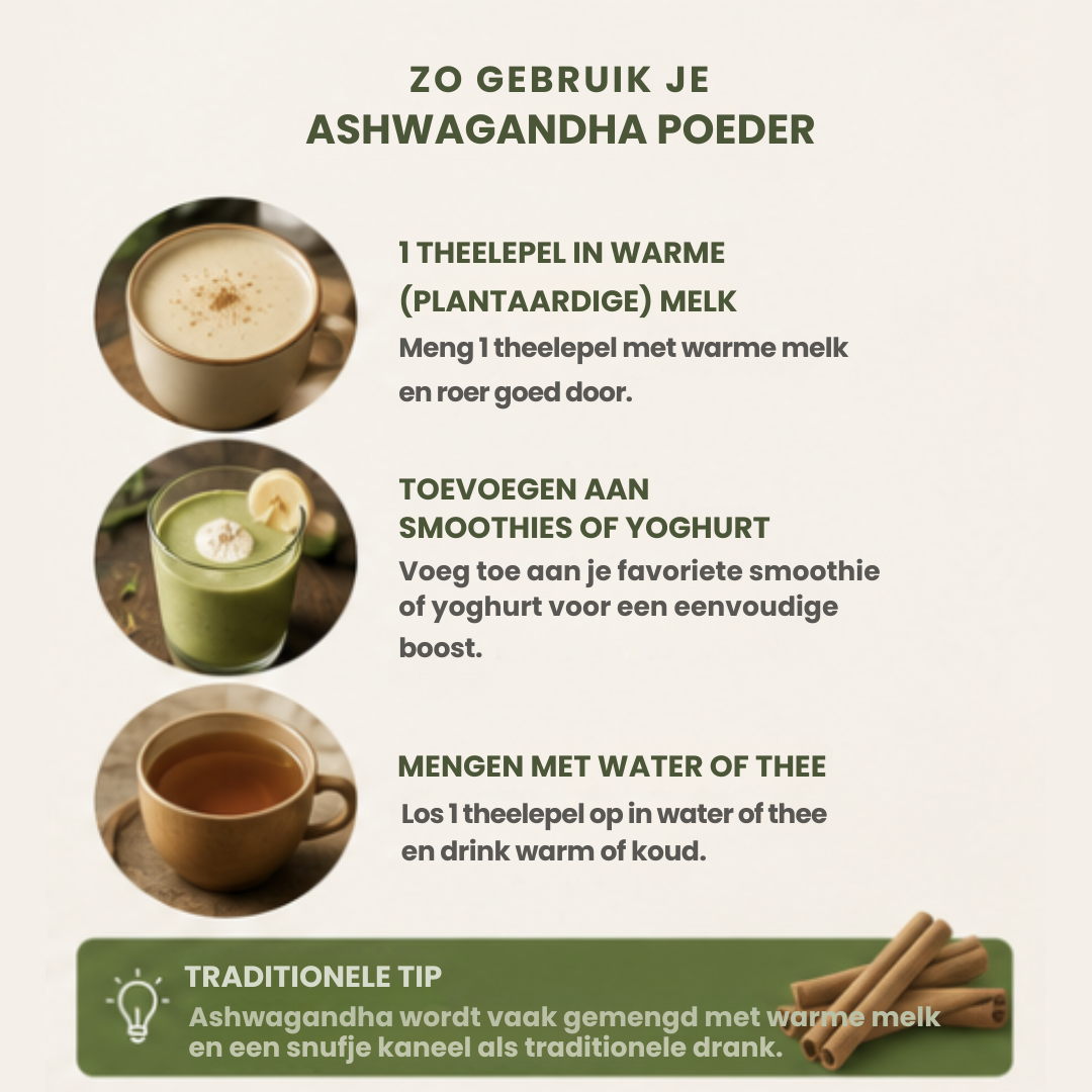 Biologisch Ashwagandha Poeder | 100% Puur & Natuurlijk