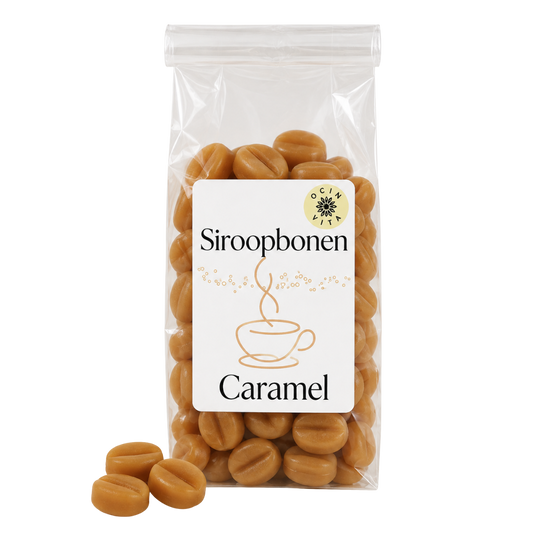 Siroopbonen Karamel – Zoete Smaakmaker voor Koffie, Thee & Cacao