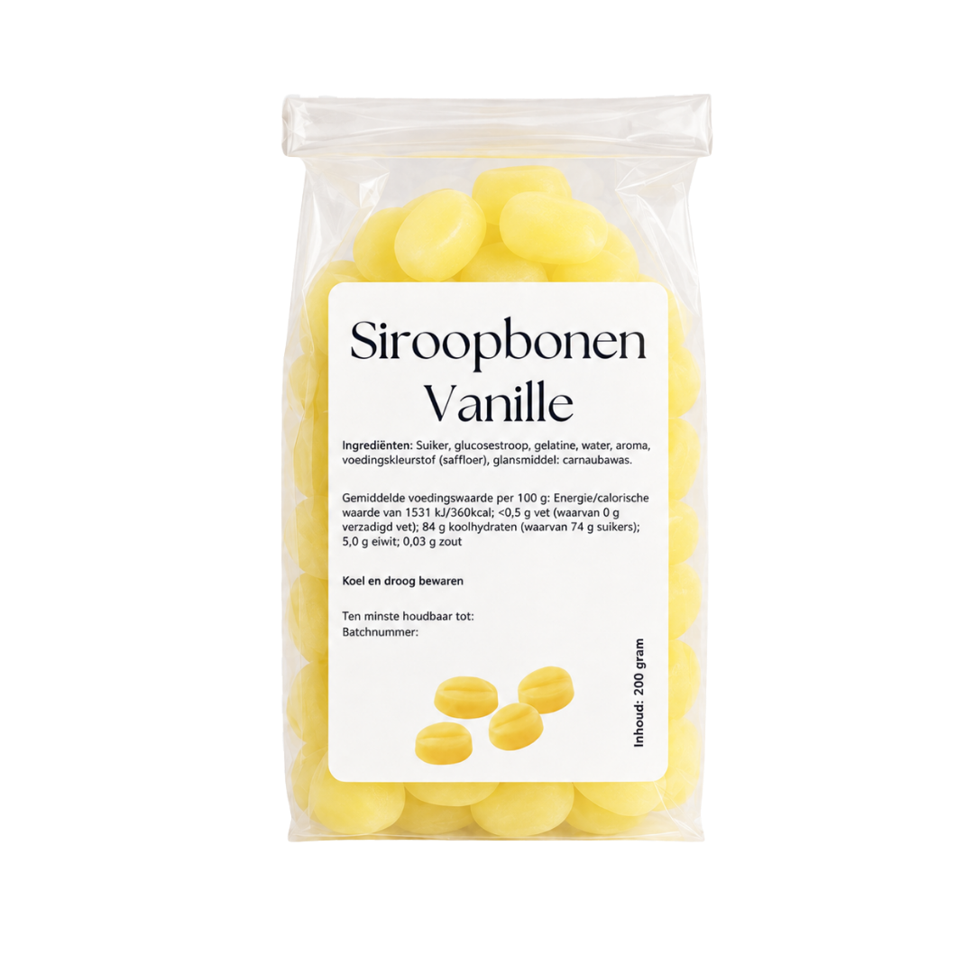Siroopbonen Vanille – Zoete Smaakmaker voor Koffie, Thee & Cacao