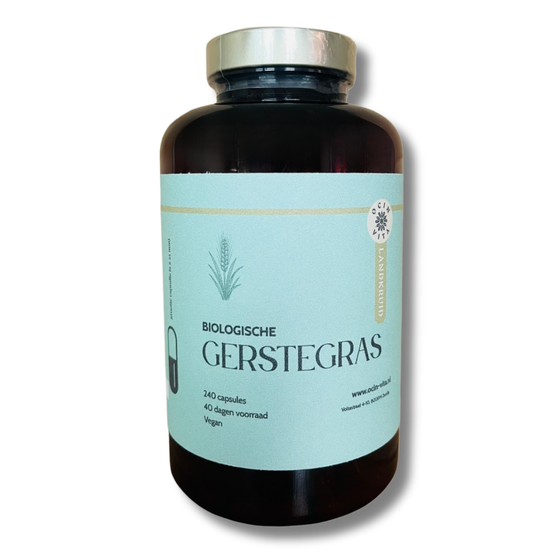 biologische gerstegras capsules gerstegras supplement - Ocin Vita