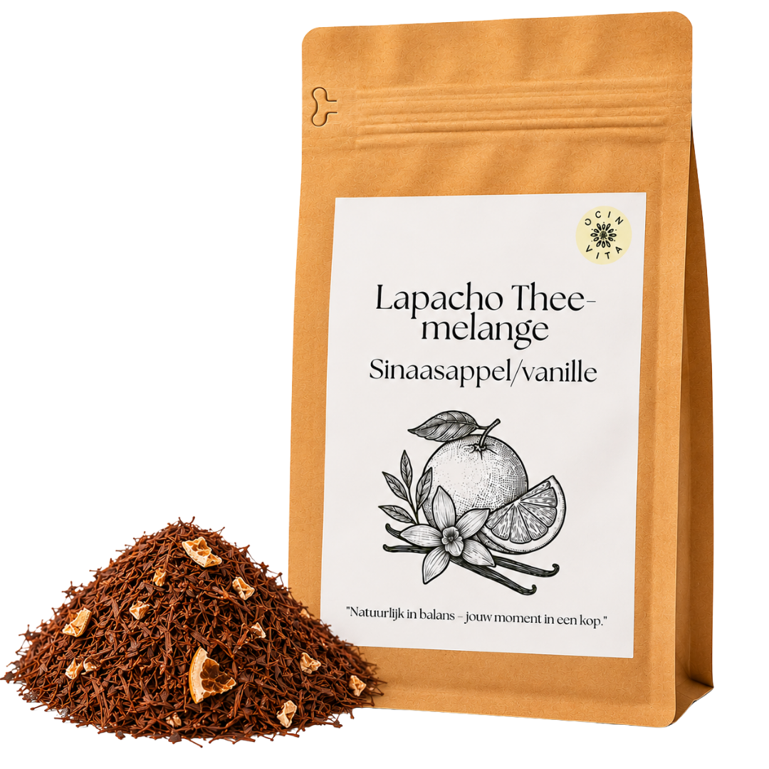 Lapacho Theemelange Sinaasappel & Vanille – Zachte en Aromatische Kruidenthee
