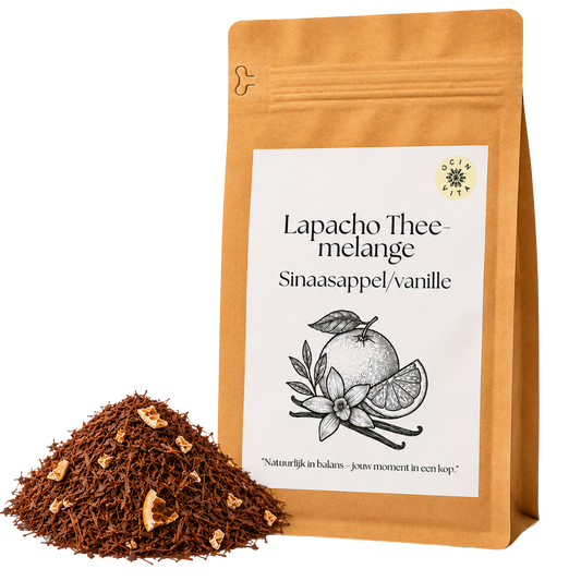 Lapacho Theemelange Sinaasappel & Vanille – Zachte en Aromatische Kruidenthee