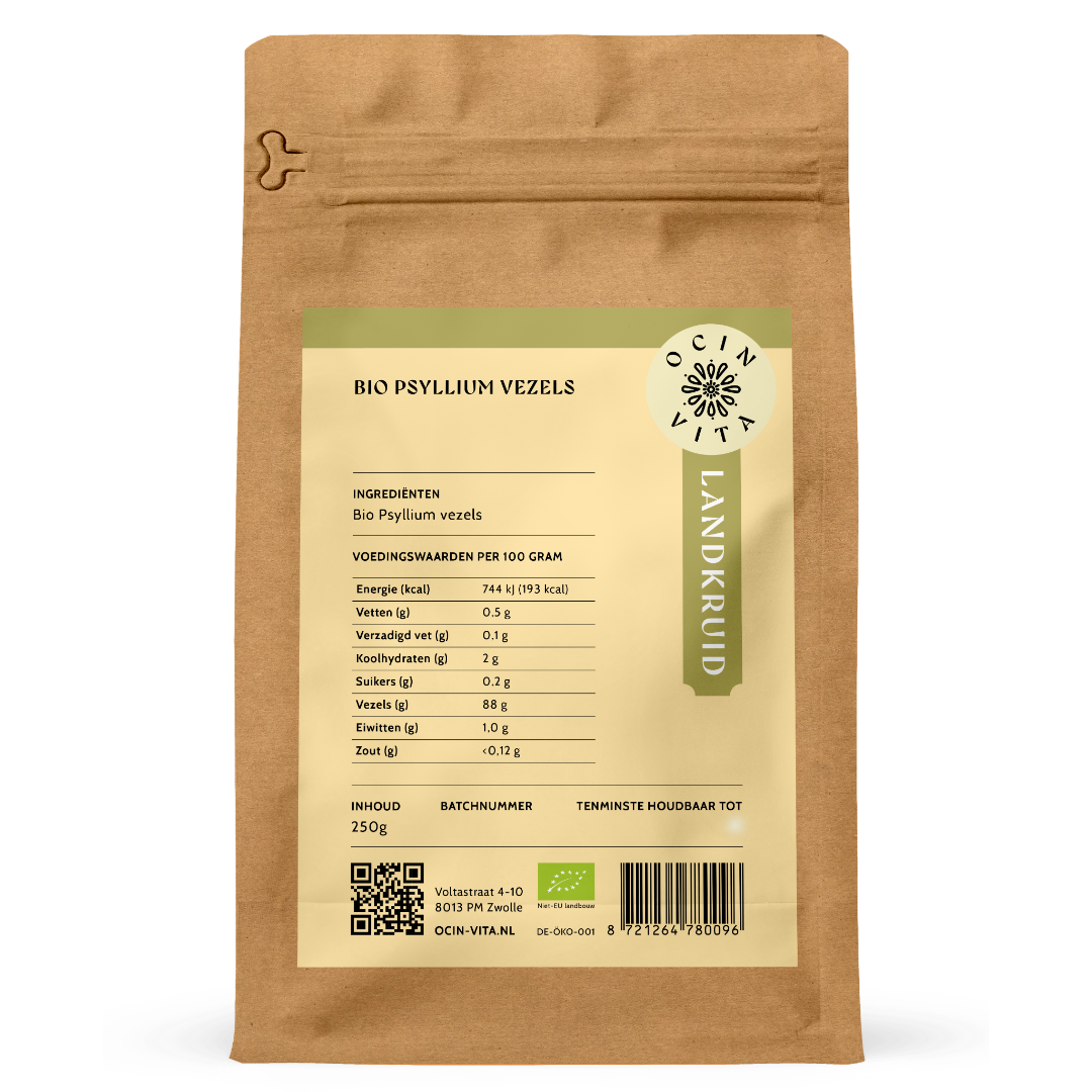Psyllium Vezels Biologisch | Natuurlijke vezels voor een normale stoelgang